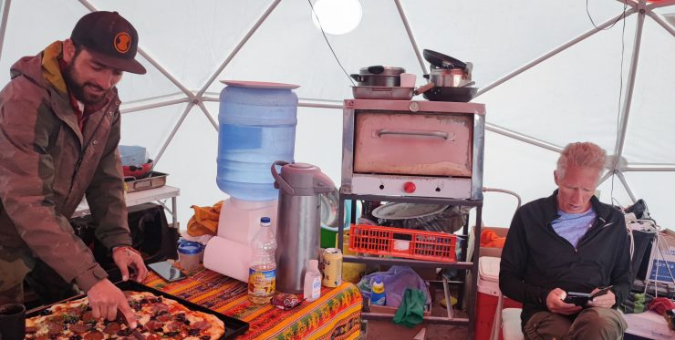 logistics support ojos del salado base camp